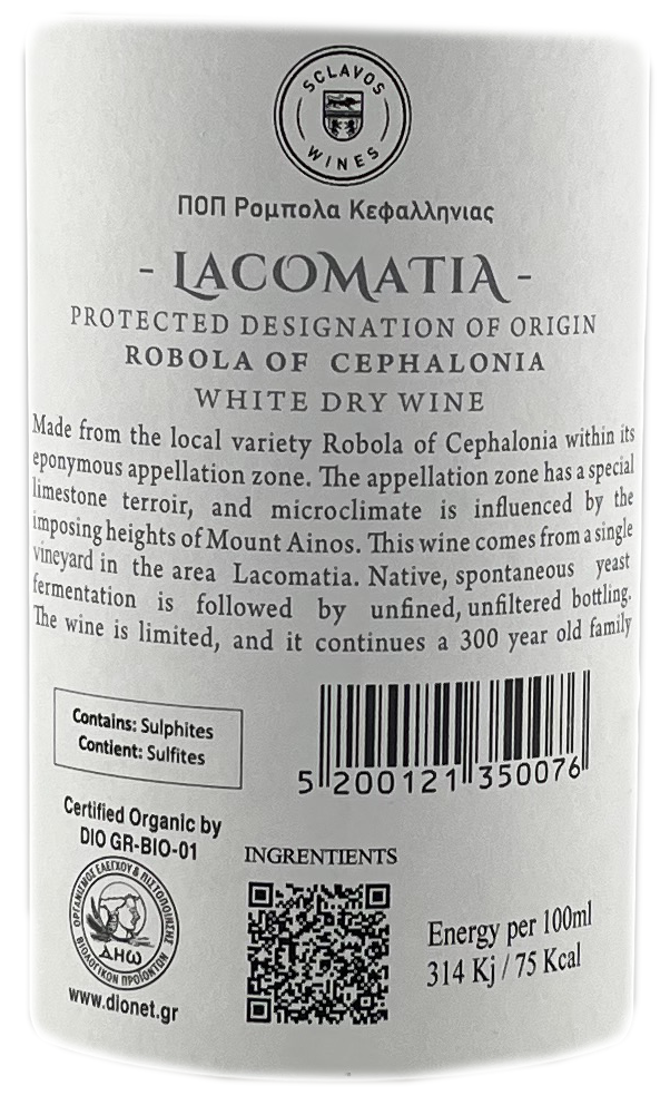 2024 Sclavos Wines Lacomatia BIO