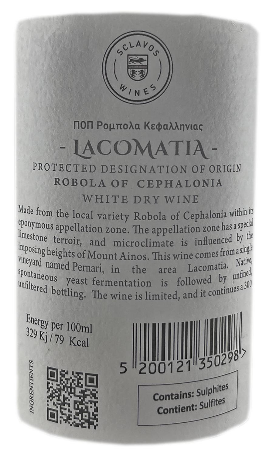 2024 Sclavos Wines Lacomatia Pernari BIO