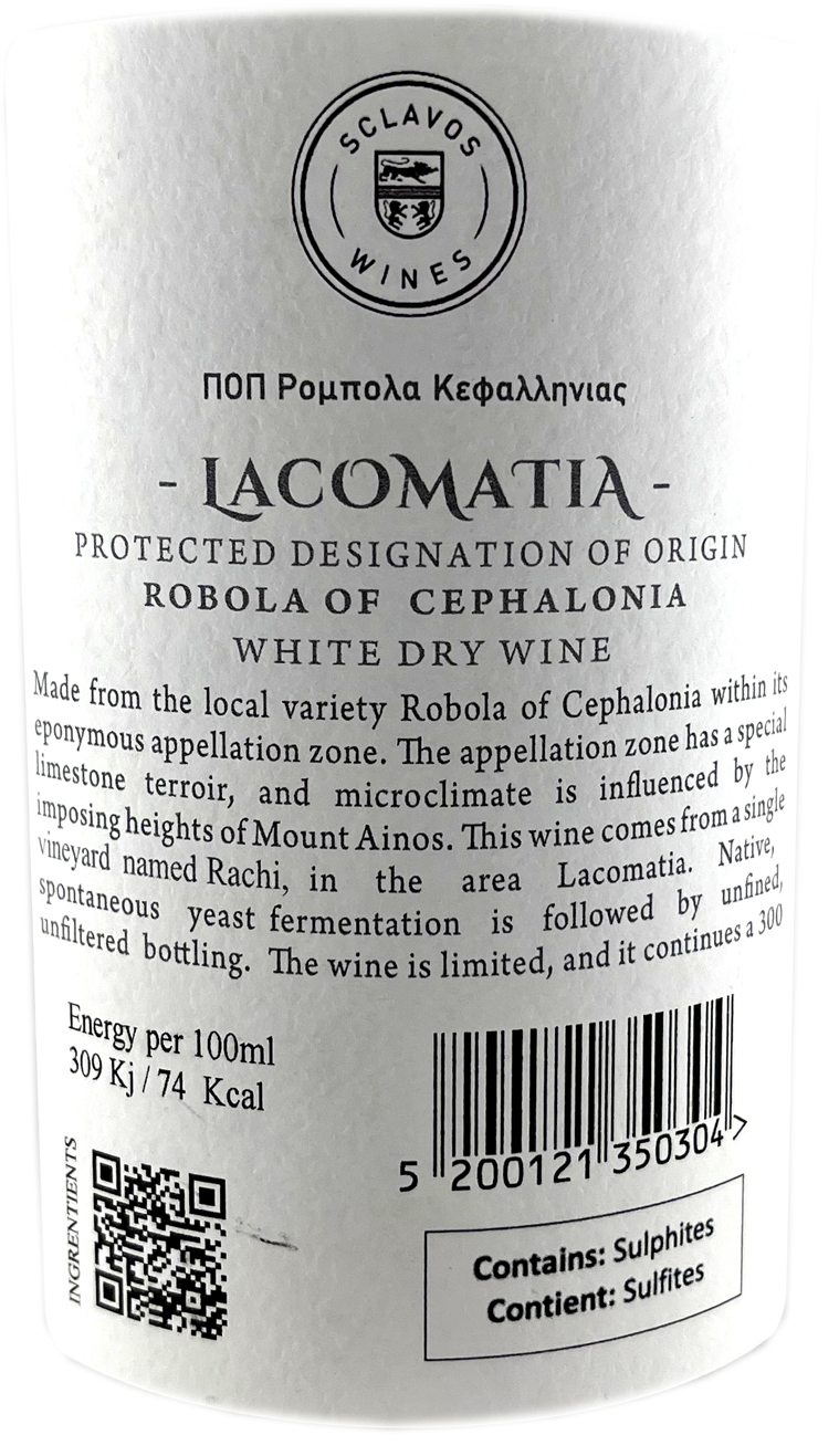 2024 Sclavos Wines Lacomatia Rachi BIO